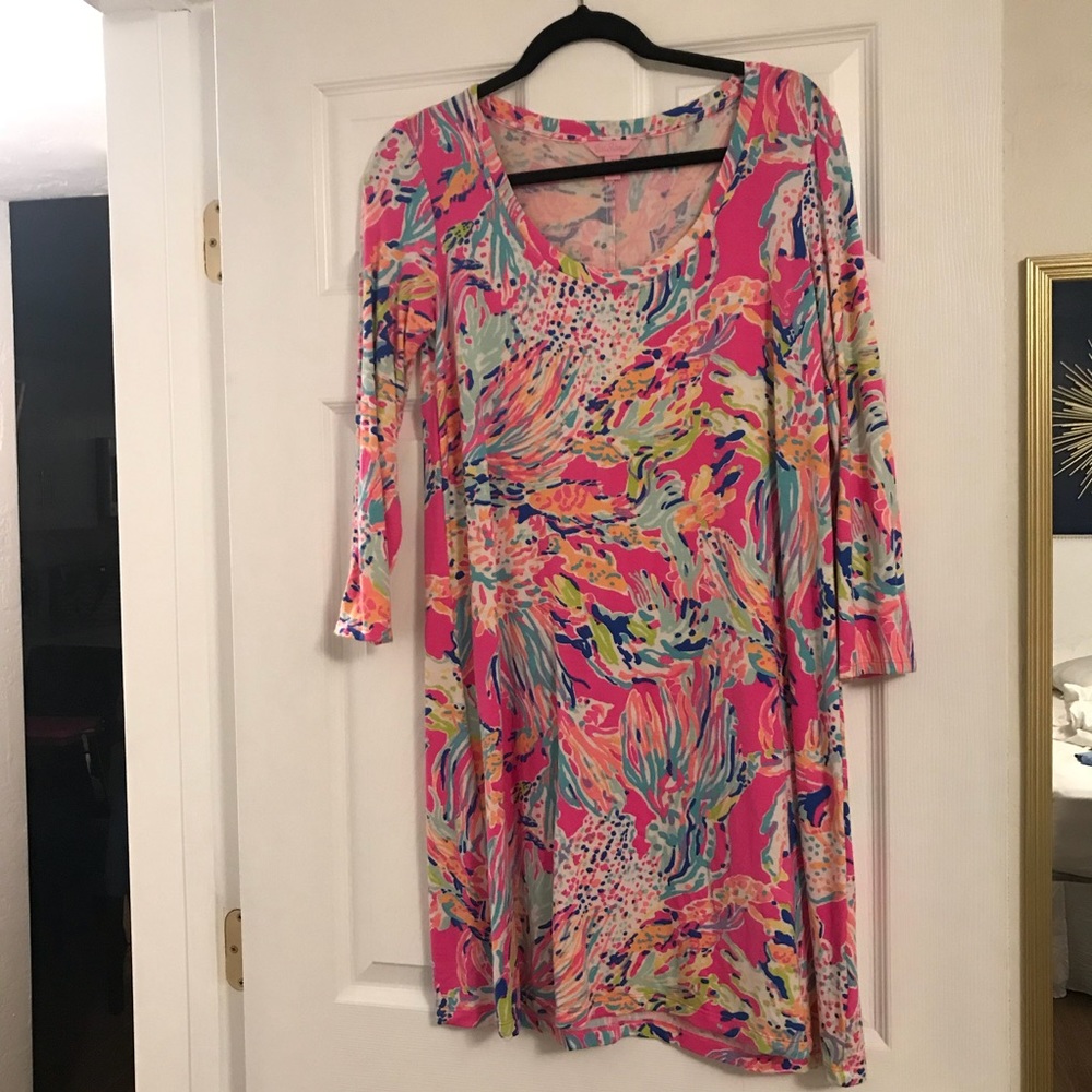 Lilly Pulitzer - Devon A-Line Dress (Tiki Pink)